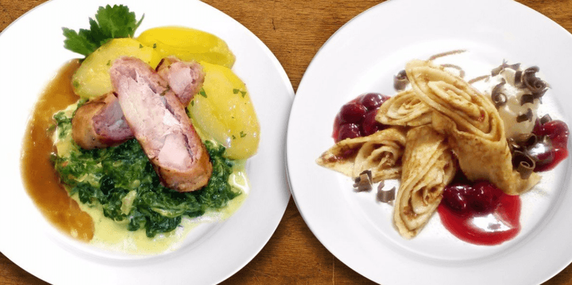 4chodové menu pro dva v hotelu Trinity