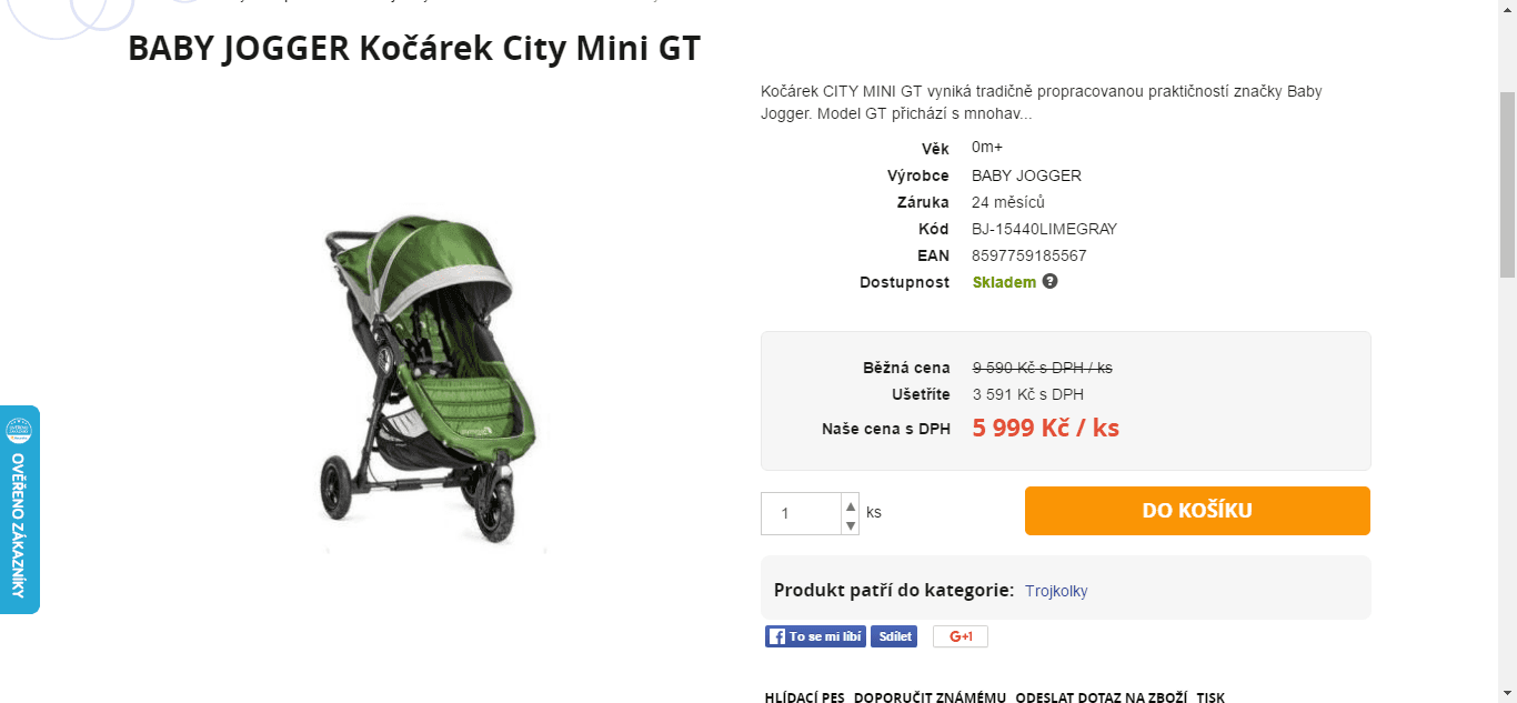 Baby Jogger City Mini GT Lime