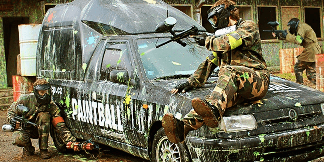 Paintballová řež včetně munice