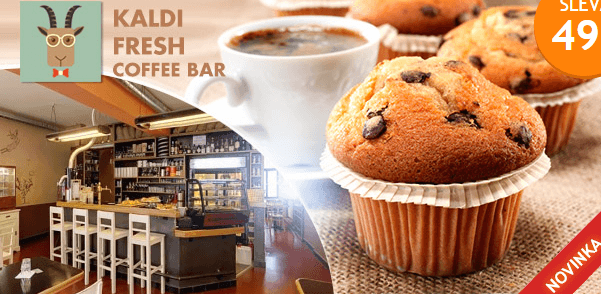 Muffin a teplý nápoj dle výběru pro 2 osoby