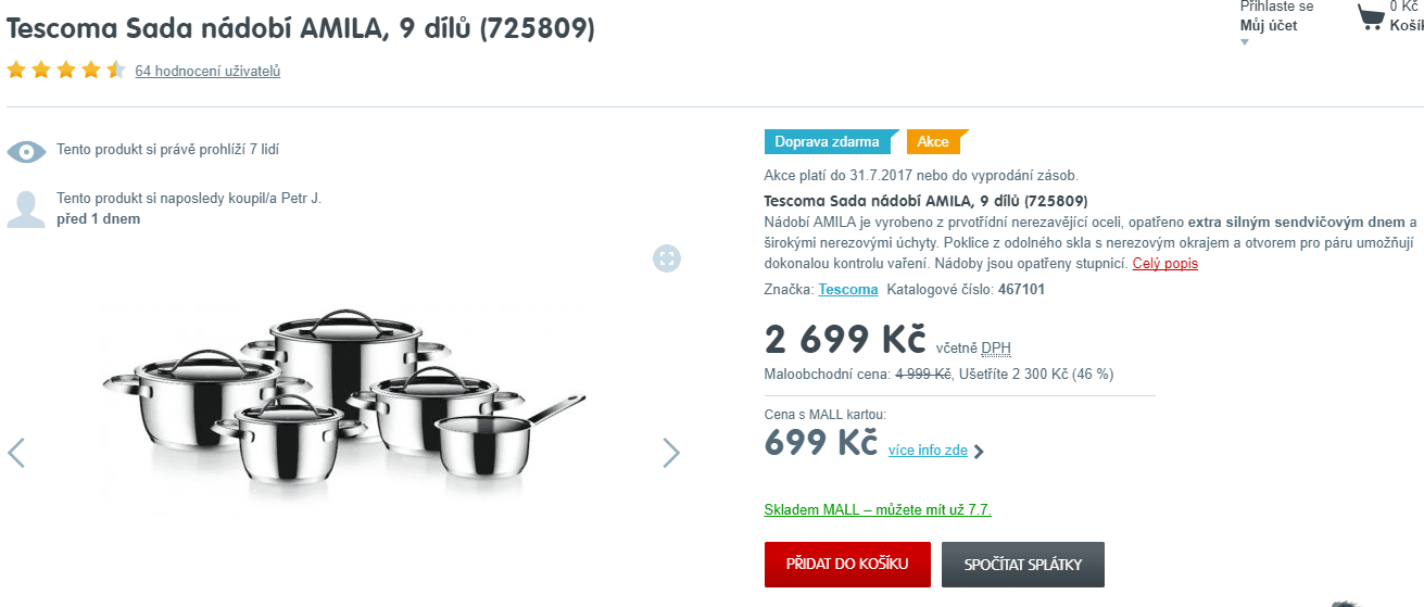 Sada nádobí TESCOMA AMILA, 9 dílů