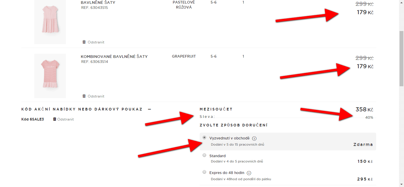 Sleva 40% na 2 kousky z Mango eshopu