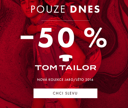Sleva 50% na značku Tom Tailor