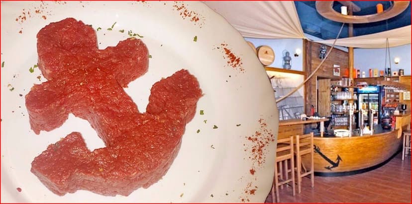 Půlkilový tatarák a nálož topinek