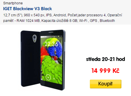 iGET, 4x 1,3GHz, 1GB RAM, 5" qHD