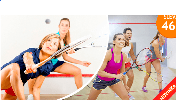 5x 30 minut squash nebo ricochet