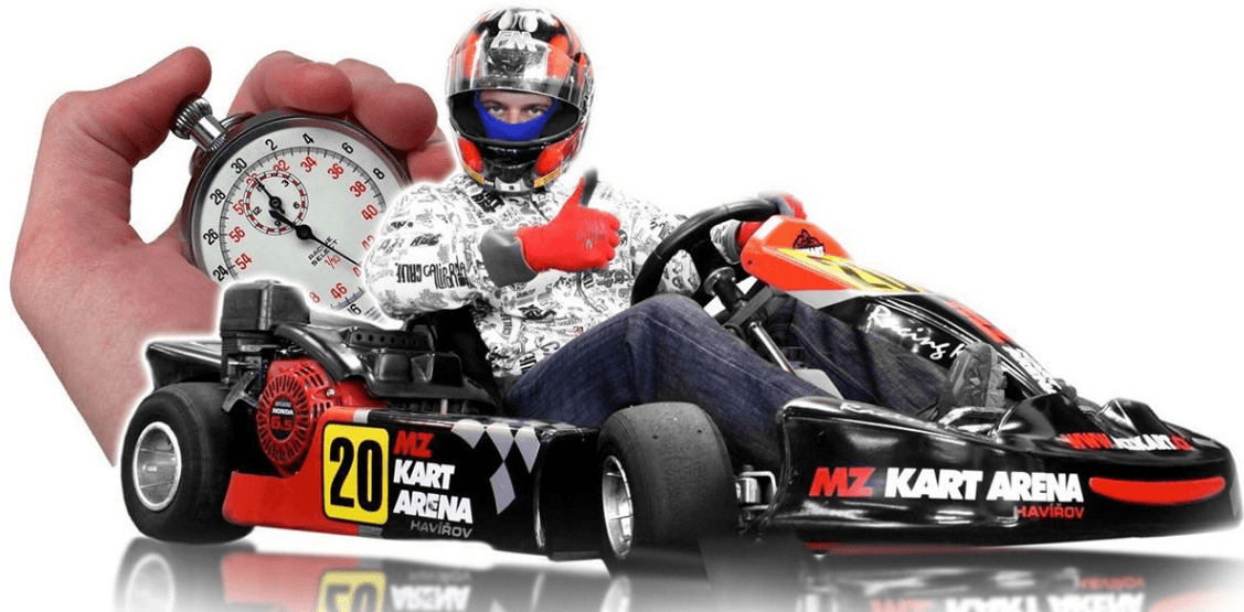 Jízda v nadupané motokáře
