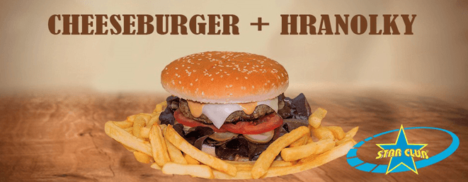 Skvělý domácí cheeseburger s hranolkama
