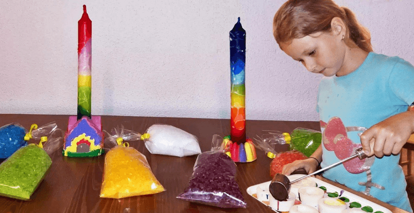 Výroba svíček a voňavý sáček s koupelovou solí