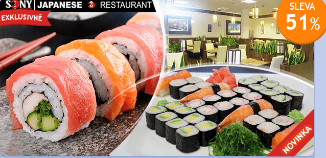 Asijské sushi menu pro 2 