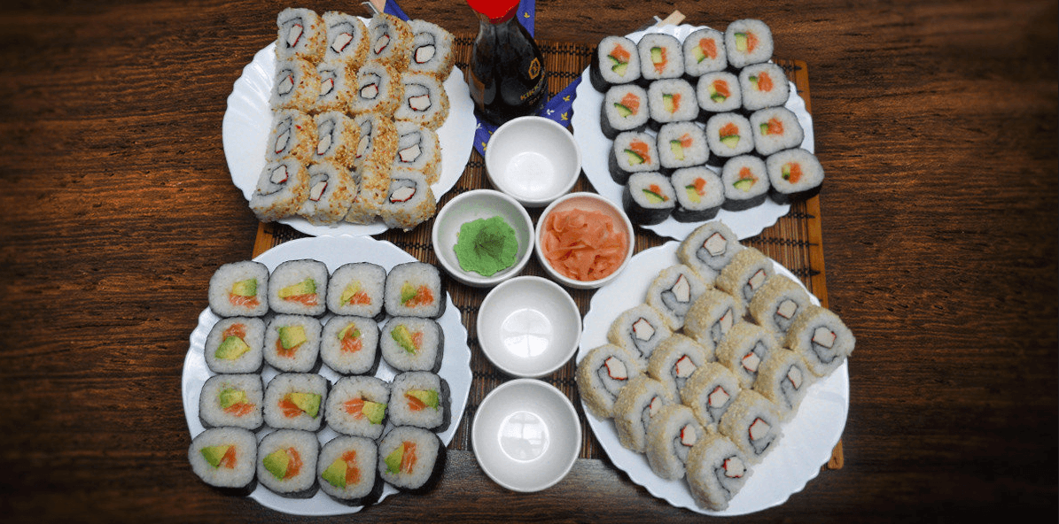 64 dokonalých kousků sushi