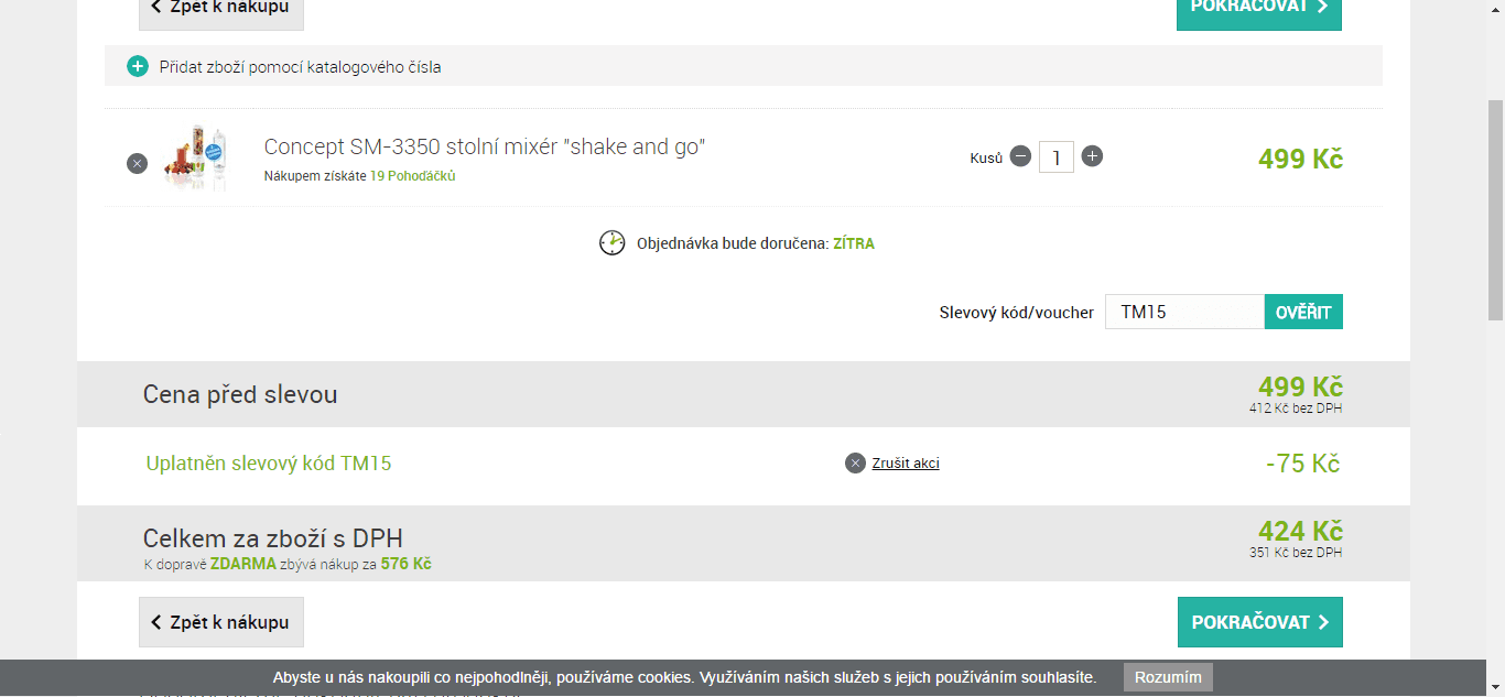 Mixér Concept + 2 nádoby