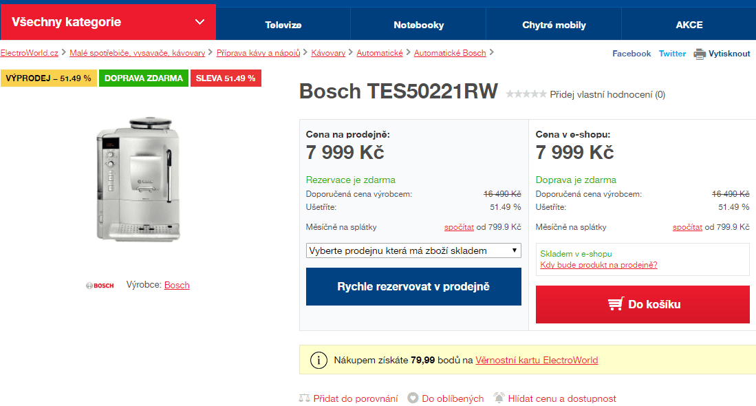 Kávovar Bosch Vero
