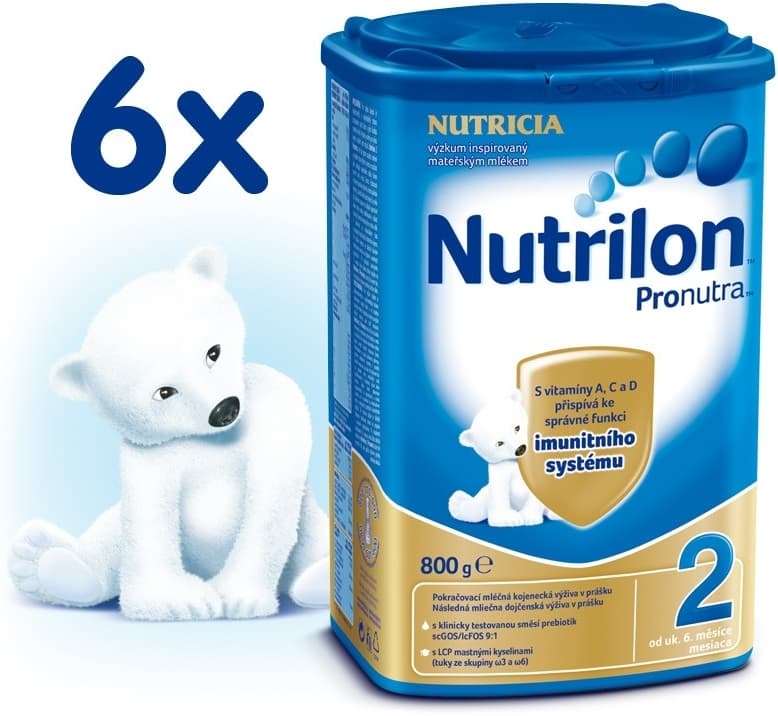 6 balení Nutrilon Nutricia - různé velikosti