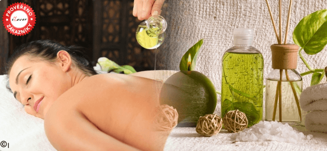Masáž šíje, zad a ramen + peeling zad Aloe Vera