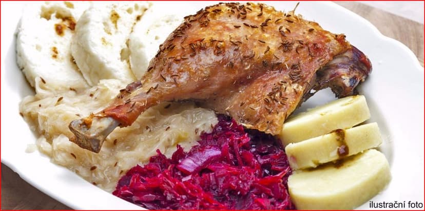 2kg pečená kachna až pro čtyři jedlíky