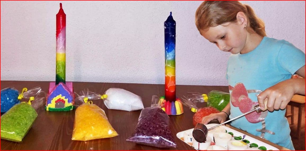 Výroba svíček a voňavý sáček s koupelovou solí