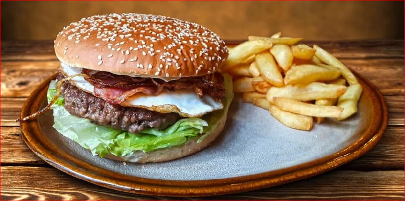 Dva dokonale poskládané hovězí burgery 