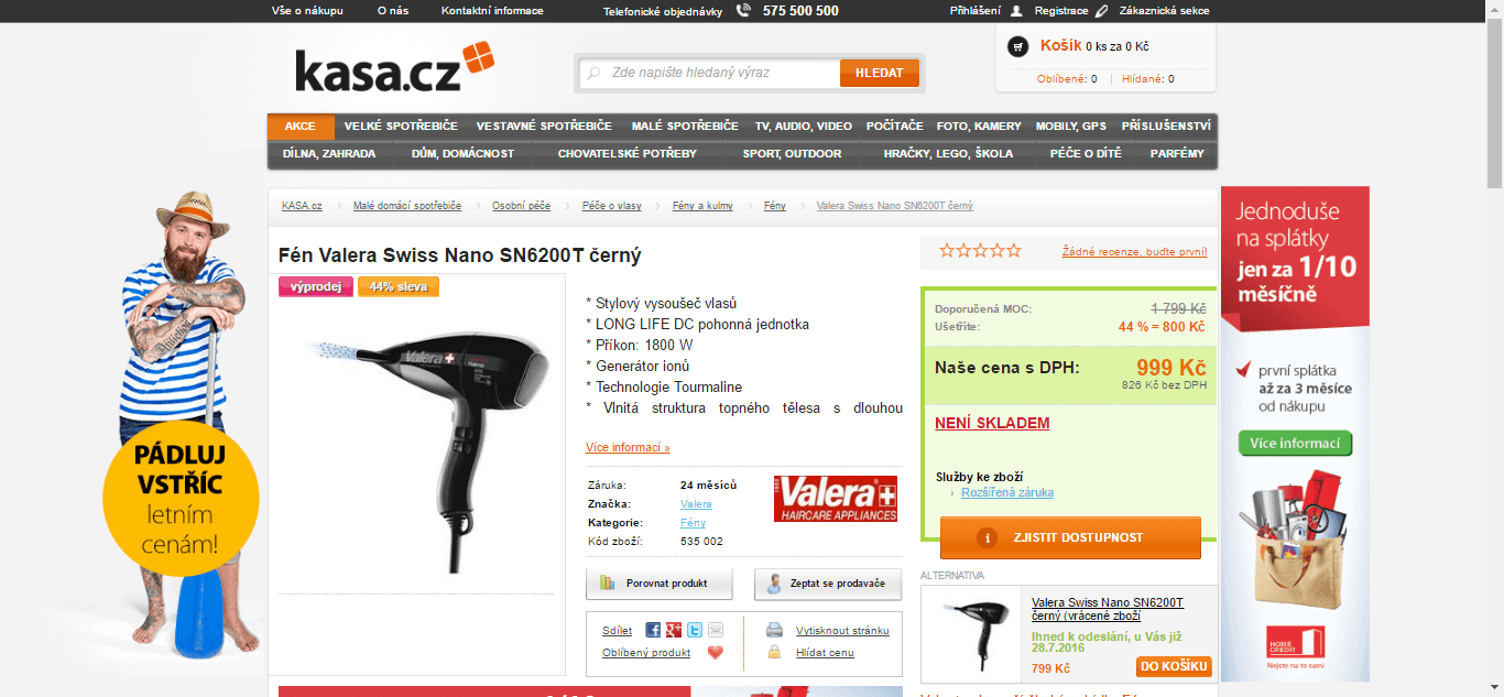 Fén Valera Swiss Nano SN6200T 