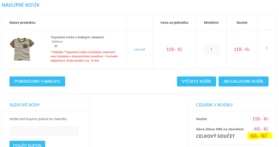 Topolino - extra sleva 50 % na výprodej