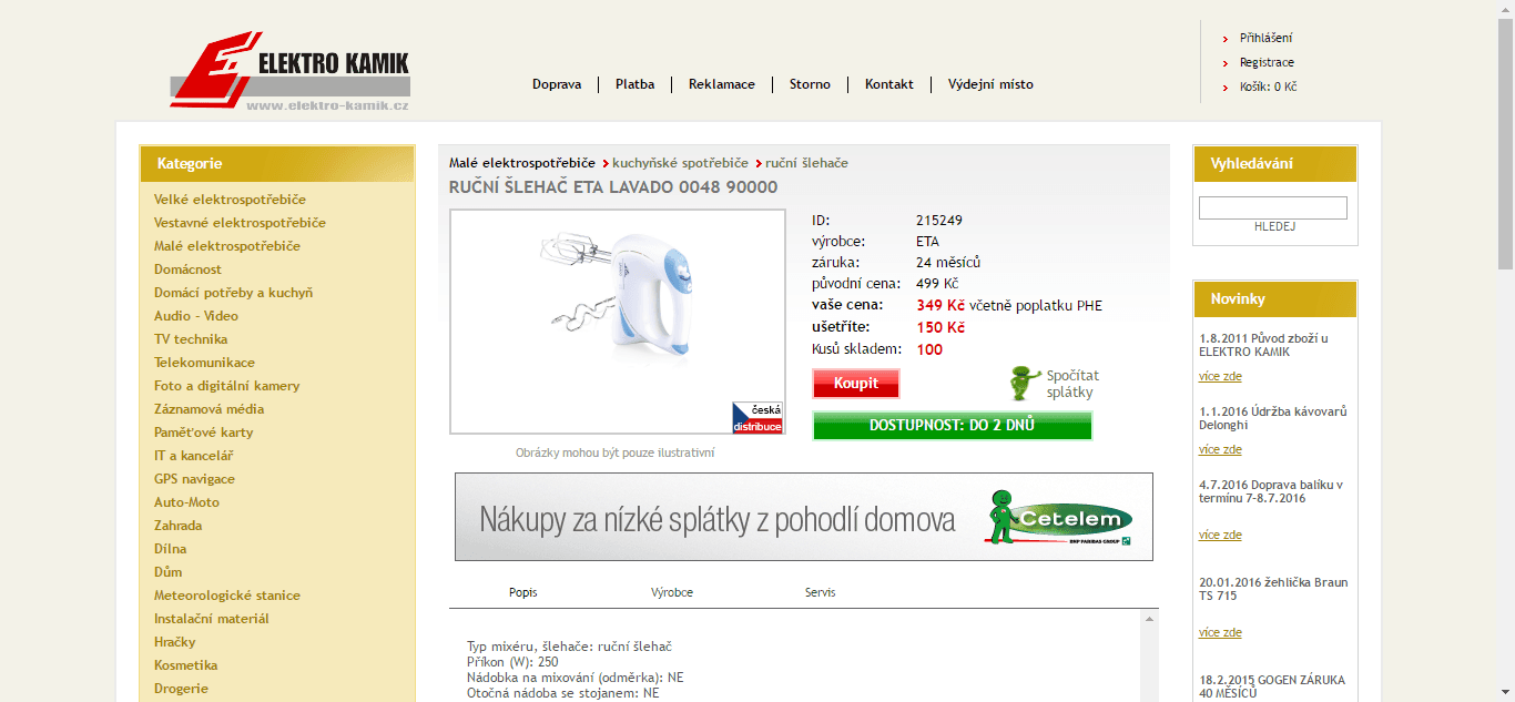 Šlehač ETA 0048