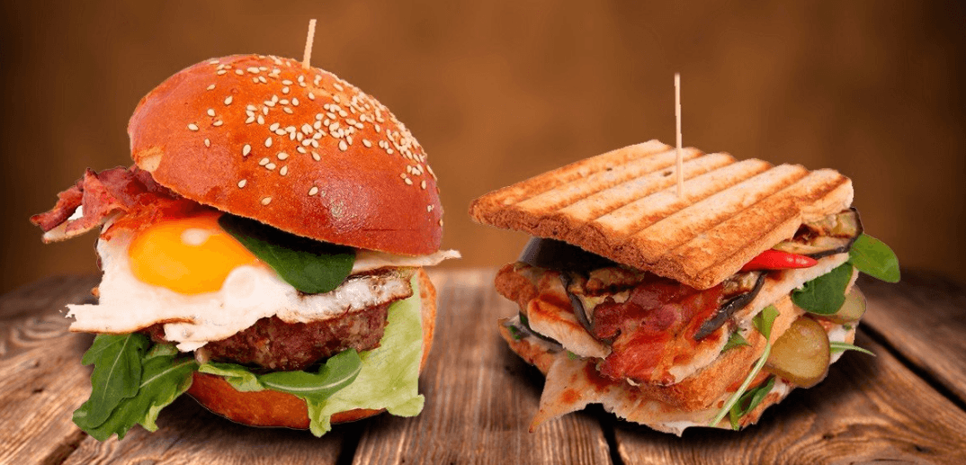 Burger, burritos nebo sendvič s rozvozem