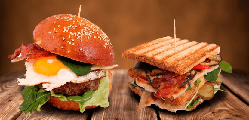 Burger, burritos nebo sendvič s rozvozem