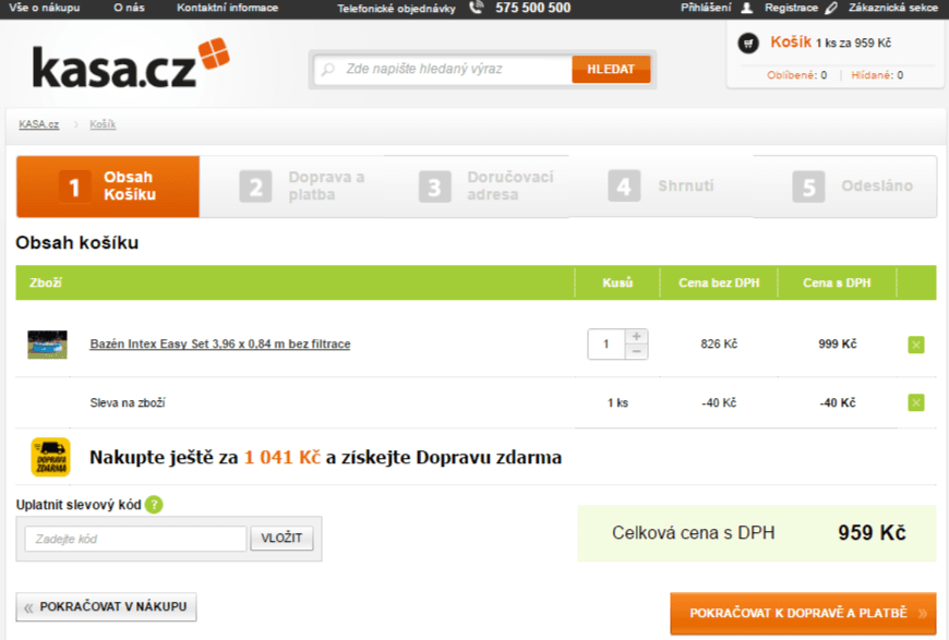 Bazén Intex, 3,96 x 0,84 metru + DZ