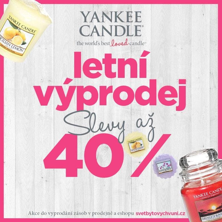 Sleva 40% na Yankee Candle