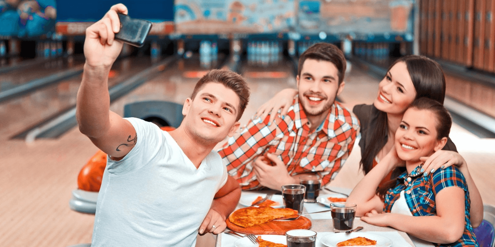 Zábava a hostina v italském stylu