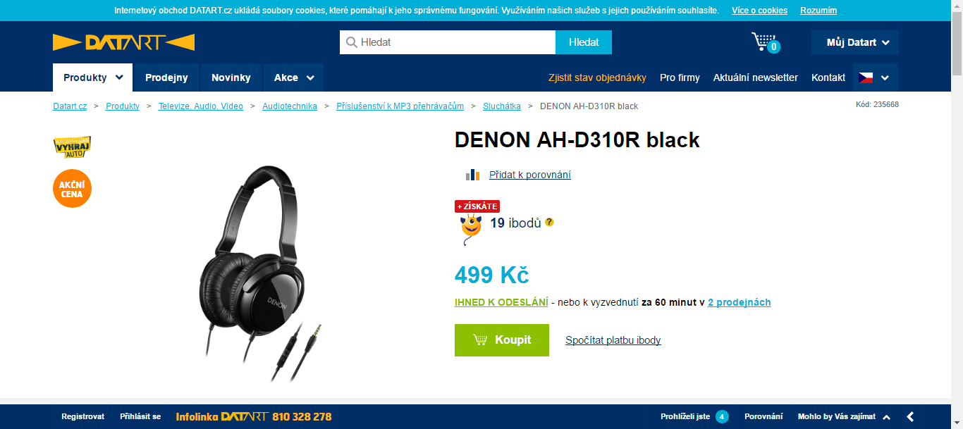 Sluchátka Denon AH-D310R 