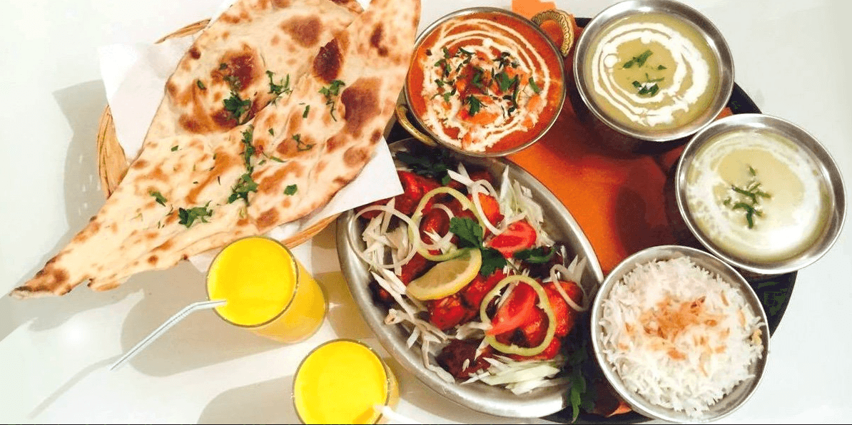 Hostina v restauraci Taj Mahal pro dva