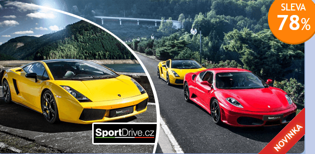 Jízda ve Ferrari F430 či v Lamborghini