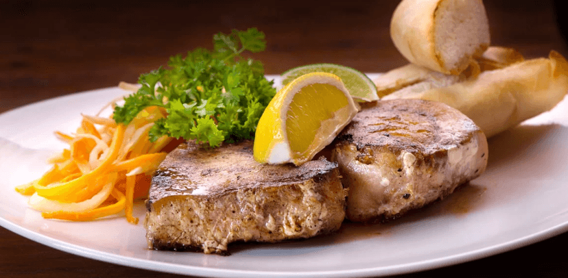 3chodové menu s lososem