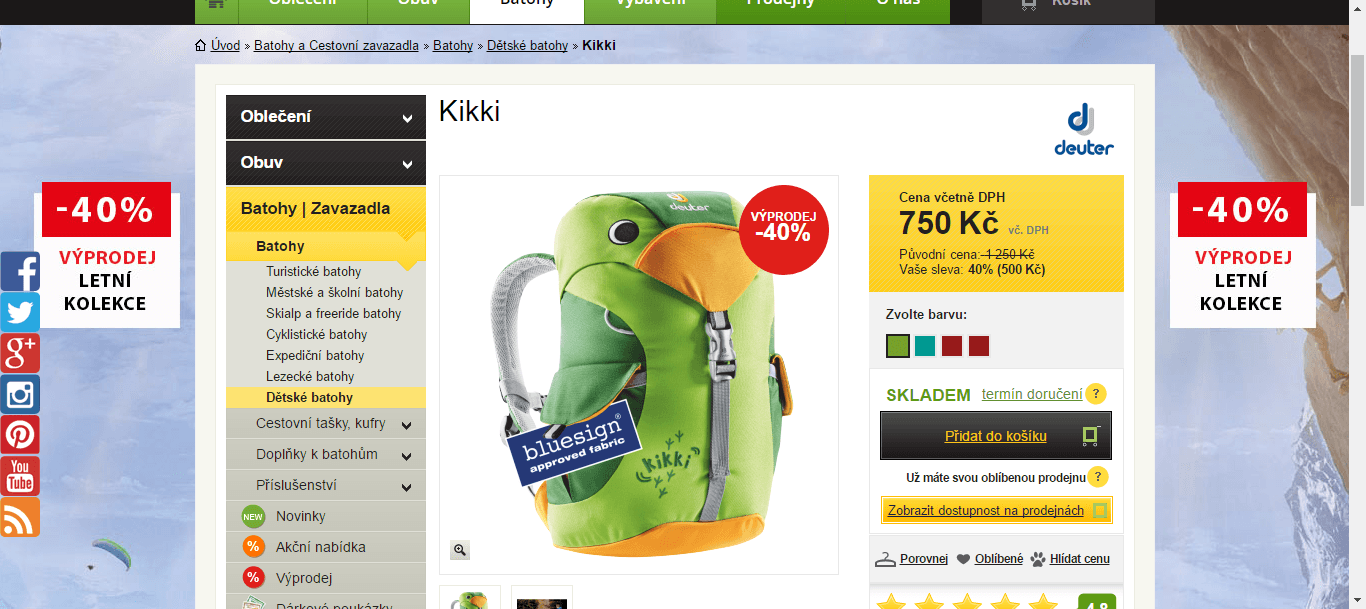 Batoh pro děti, Deuter Kikki kiwi 6 litrů