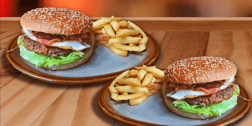2× 250g hovězí burger