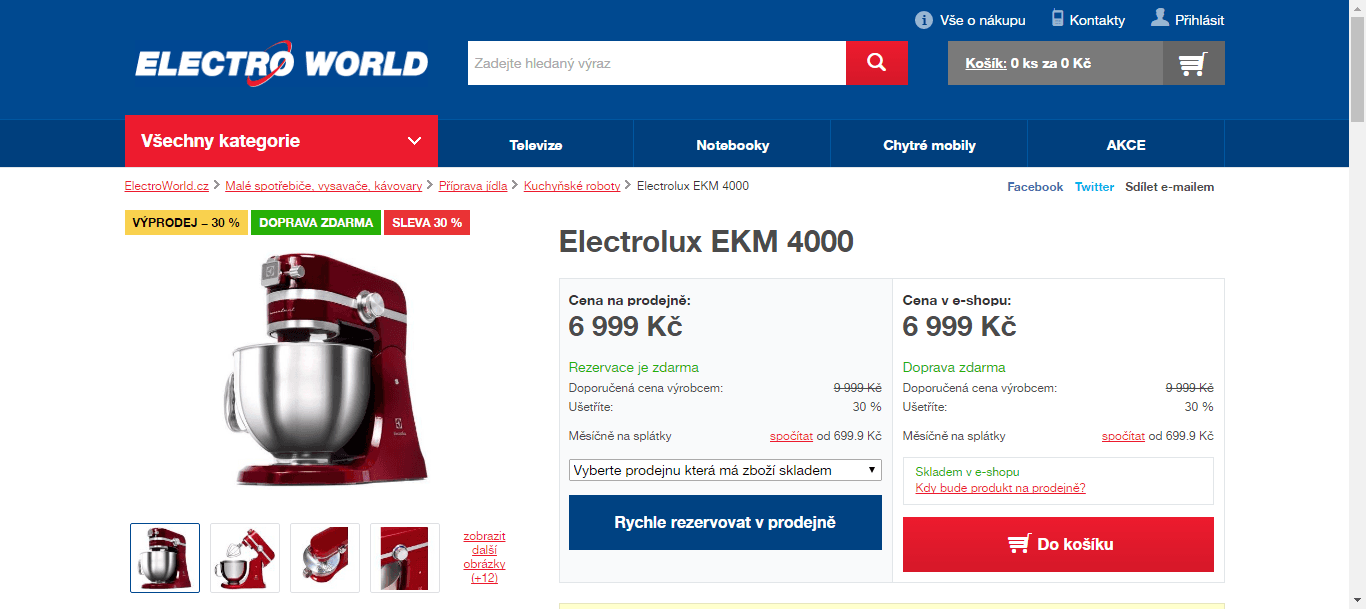 Kuchyňský robot Electrolux EKM 4000