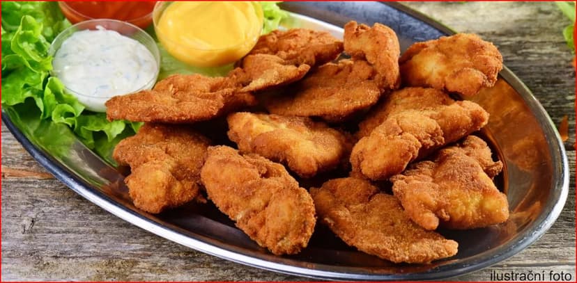 1,5kilová mísa kuřecích a vepřových řízečků