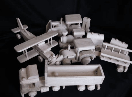Dřevěné dopravní prostředky - 5 variant