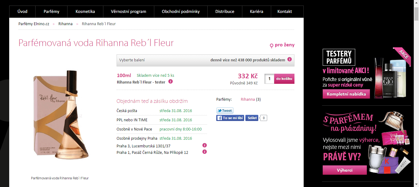 Rihanna Reb´l Fleur edt 100 ml tester