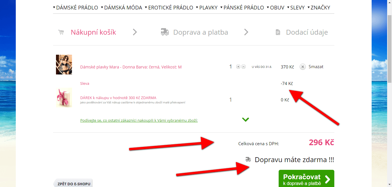 Sleva 20% + dalších 20% na plavky