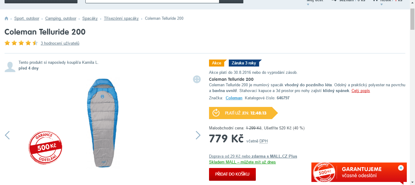 Spací pytel Coleman Telluride 200