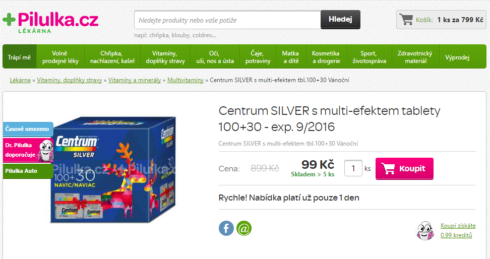 Centrum SILVER s multi-efektem (130ks)