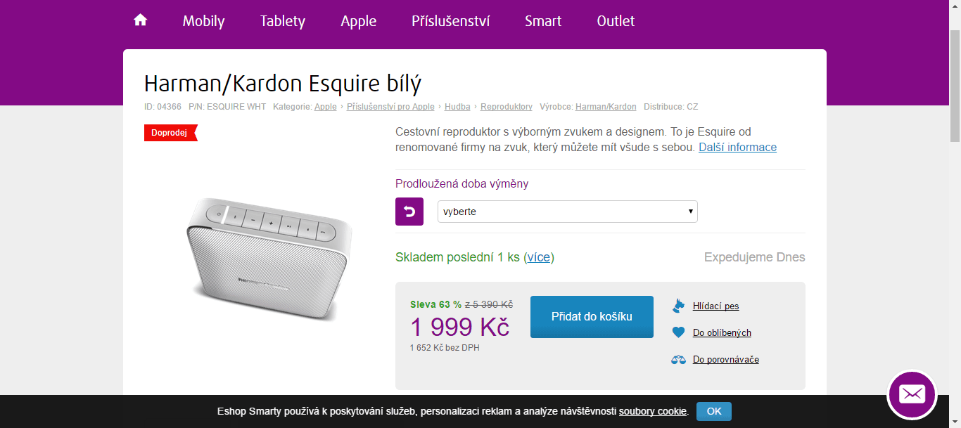 Harman Kardon přenosný BT reproduktor 