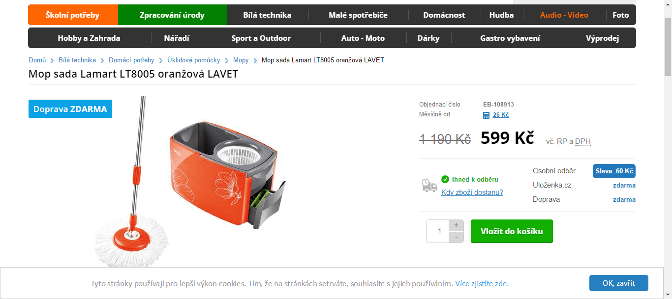 Mop sada Lamart Lavet