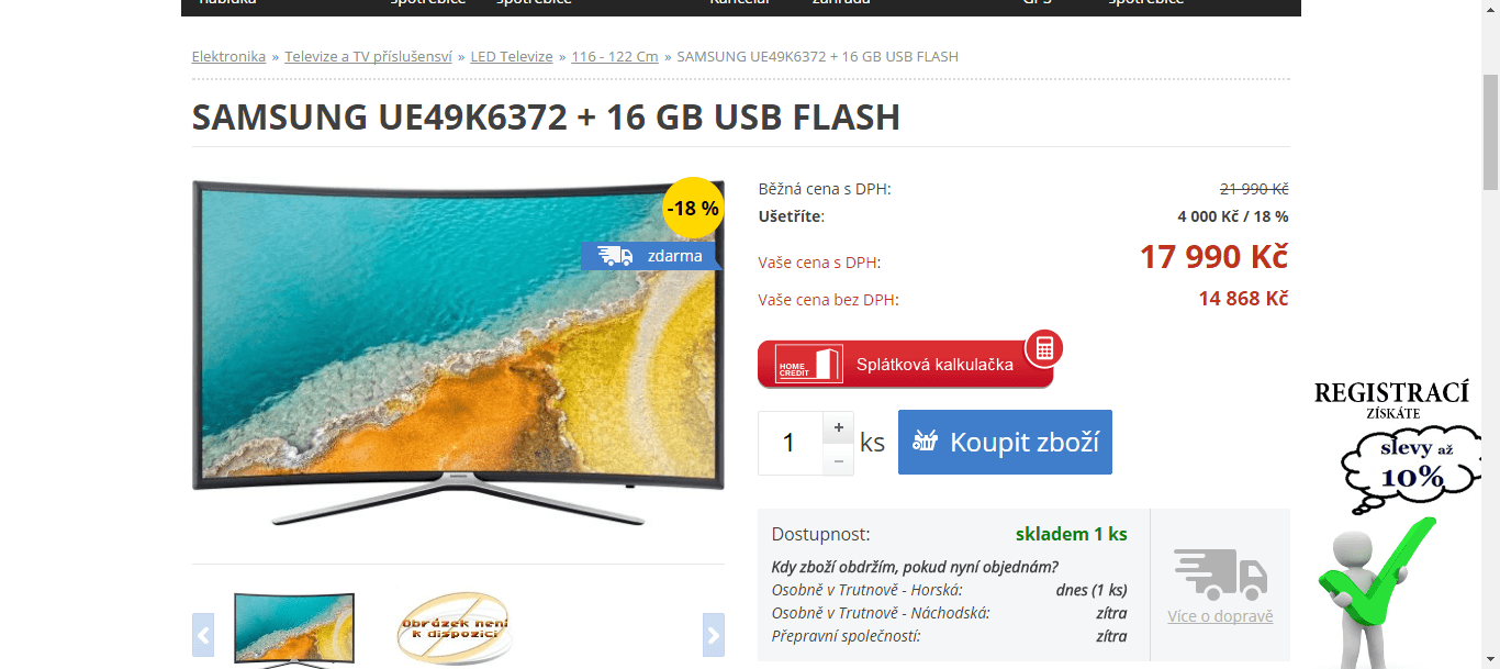 Full HD, LED, Smart, 123 cm, curved, Samsung