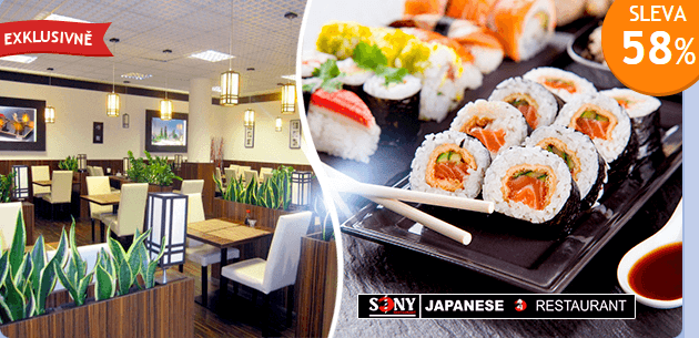 Asijské sushi speciality pro 2 až 3 osoby