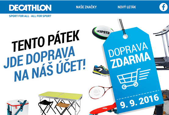 Doprava zdarma na vše