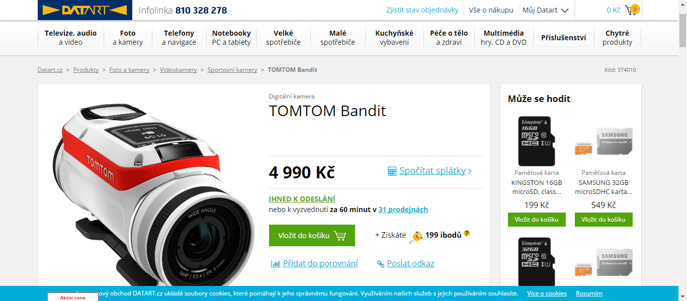 Akční kamera TomTom Bandit 