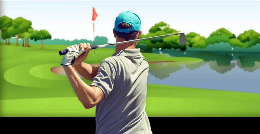60 minut indoor golfu